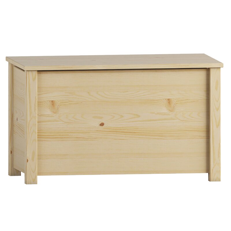 rustic white toy chest